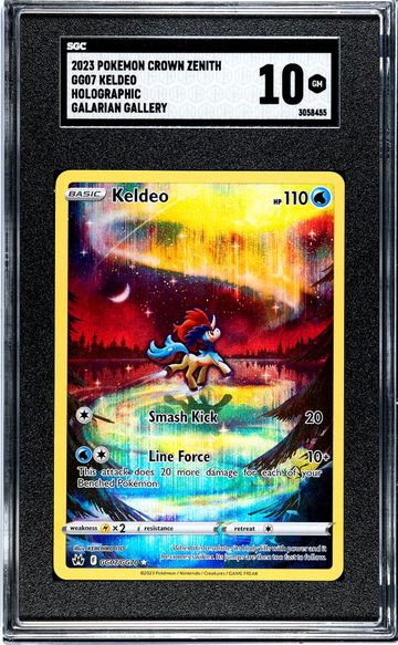 2023 Pokemon Crown Zenith #GG07 Keldeo Holographic Galarian Gallery SGC 10