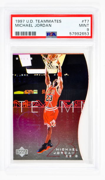 1997 Michael Jordan Upper Deck Teammates    #T7 PSA 9