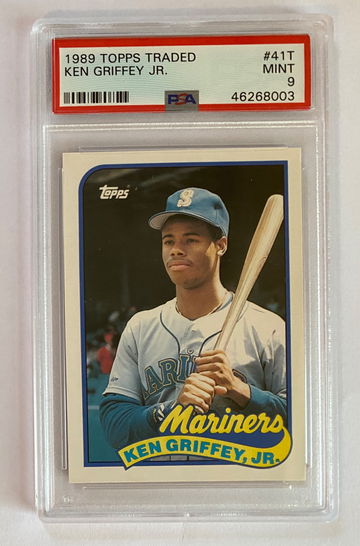 KEN GRIFFEY Jr. 1989 Topps Traded PSA 9