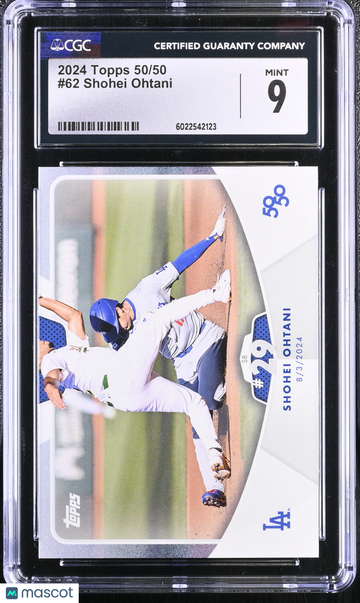 2024 Topps 50/50 Shohei Ohtani #62 CGC 9
