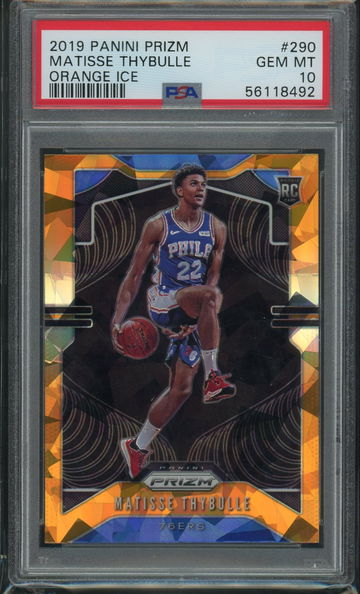 2019 Prizm Orange Ice Matisse Thybulle PSA 10 