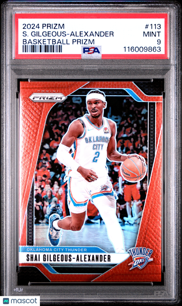 2024 Panini Prizm S. Gilgeous-Alexander #113 Basketball PSA 9