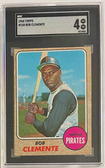 1968 Topps Roberto Clemente Bob Clemente #150 SGC 4