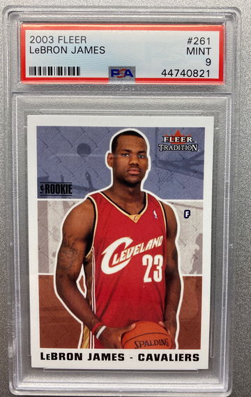 LEBRON JAMES 2003 FLEER ROOKIE PSA 9 MINT