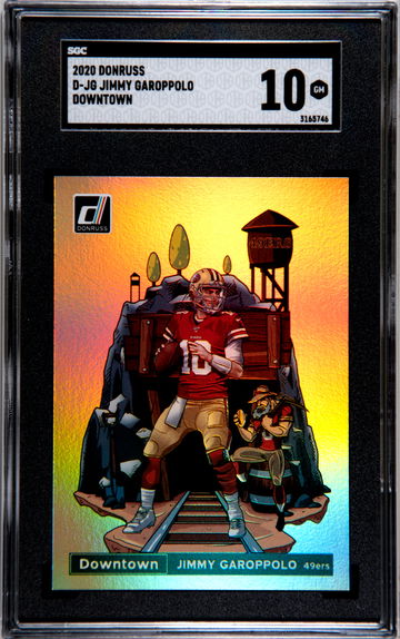 2020 Donruss Downtown # D-JG Jimmy Garoppolo SGC 10
