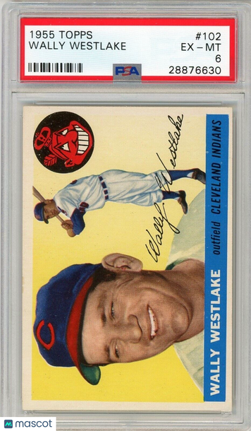 1955 Topps Wally Westlake #102 PSA 6 P1333