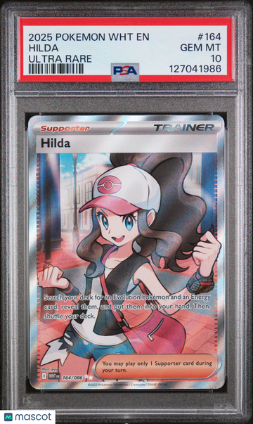 White Flare Hilda Holo Ultra Rare PSA 10 #164