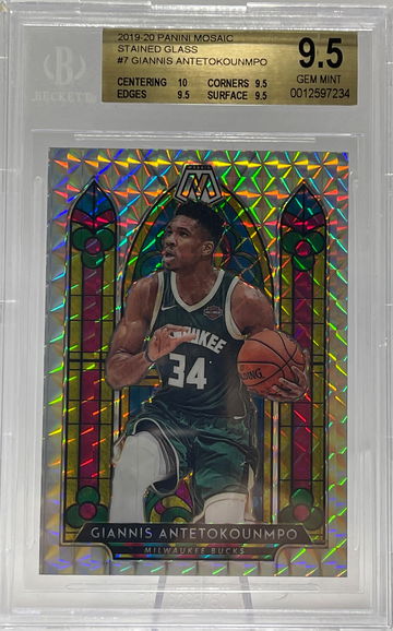 2019-20 Mosaic stained glass Giannis Antetokounmpo