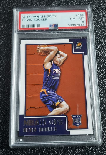 2015 Panini Hoops Devin Booker 268 PSA 8