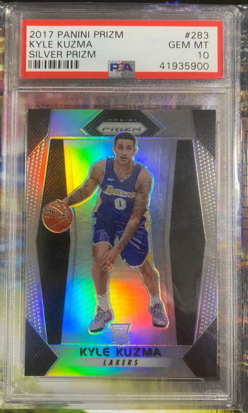 2017 kyle kuzma silver prizm #283 gem mt 10