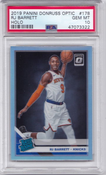 RJ Barrett 2019 Optic Holo PSA 10 