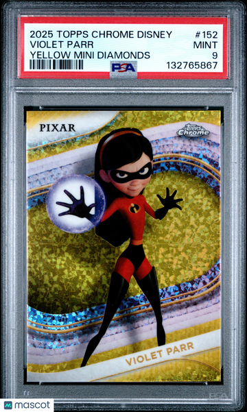 2025 Topps Chrome Disney Violet Parr #152 PSA 9