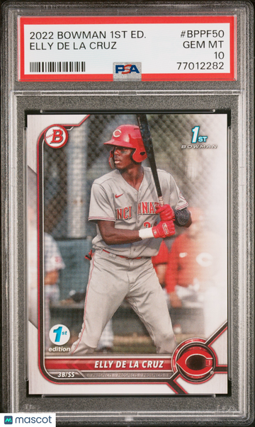 2022 Bowman 1ST Edition Elly De La Cruz #BPPF50 PSA 10 Reds