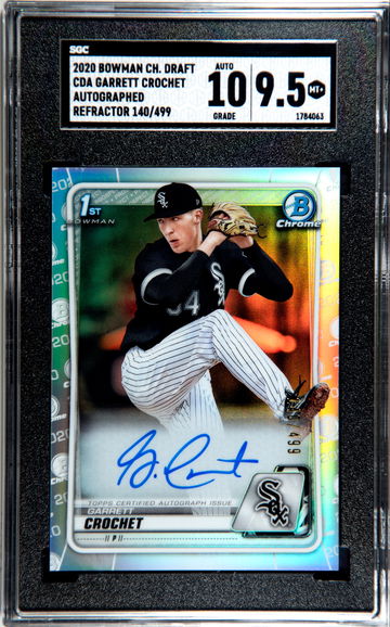 2020 Bowman Chrome Draft Garrett Crochet Auto Refractor 140/499 CDA-GC