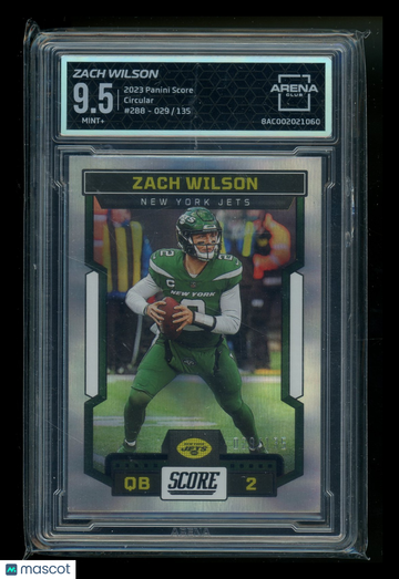 2023 Panini Score Circular Zach Wilson #288 /135 Arena Club 9.5