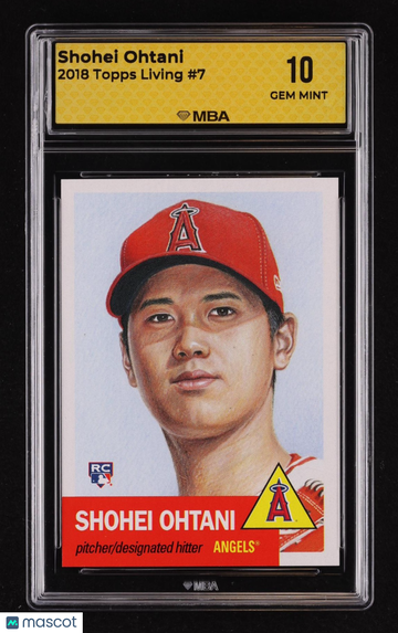 2018 Topps Living Shohei Ohtani #7 Rookie MBA 10