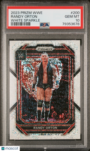 2023 Panini Prizm WWE Randy Orton #200 WHITE SPARKLE SP PSA 10 POP 2