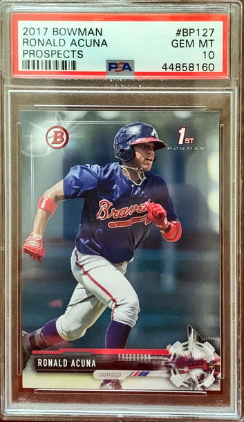 Ronald Acuna Bowman Rookie Paper PSA 10