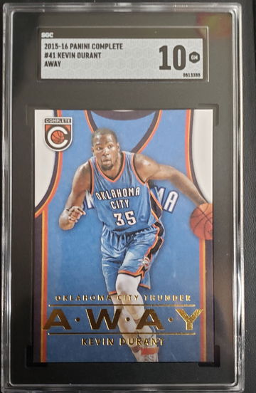2015-16 Panini Complete Kevin Durant AWAY #41 SGC 10
