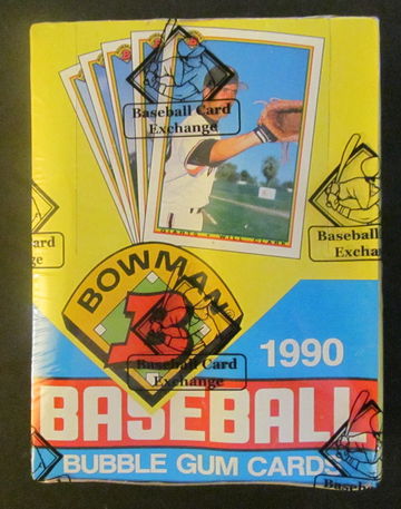 1990 Bowman Baseball Wax Box BBCE Authenticated FASC