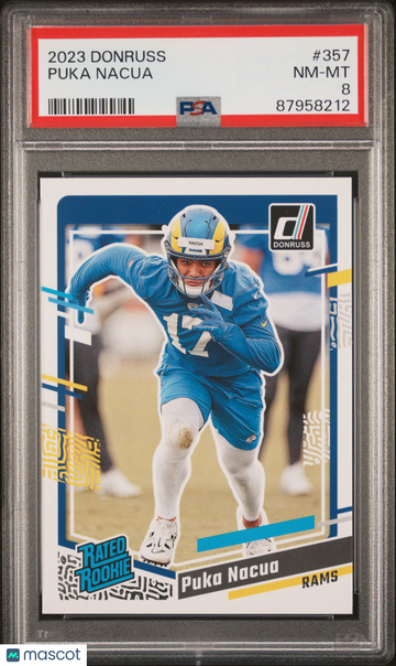 2023 Panini Donruss Puka Nacua #357 PSA 8