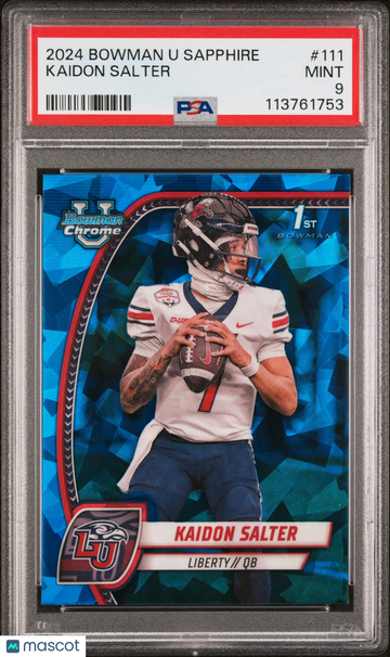 2024 Bowman University Chrome Sapphire Kaidon Salter #111 PSA 9