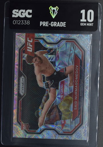 2021 Said Nurmagomedov Panini Prizm /99 Premium Scope Rookie Card SGC PreGrade 10