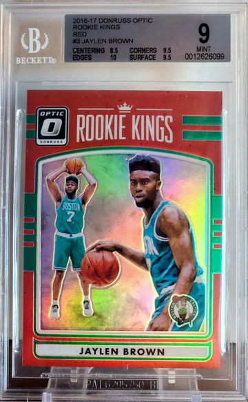 2016-17 Panini Donruss Optic Jaylen Brown Rookie Kings Red BGS 9 Mint # /99 RC