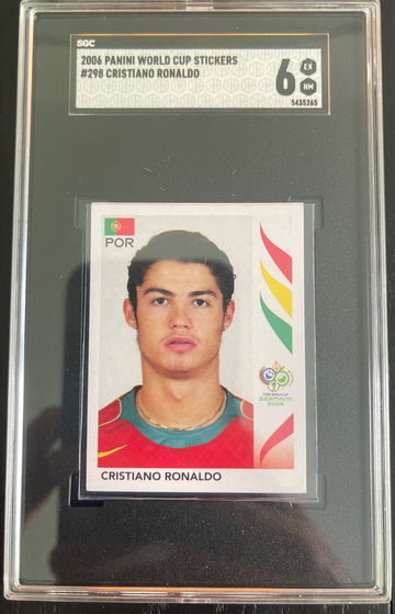 Cristiano Ronaldo 2006 Panini World Cup Sticker #298 SGC 6