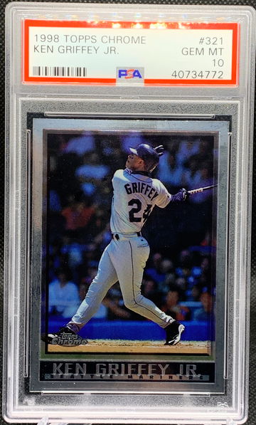 1998 TOPPS CHROME KEN GRIFFEY JR #321 PSA 10!