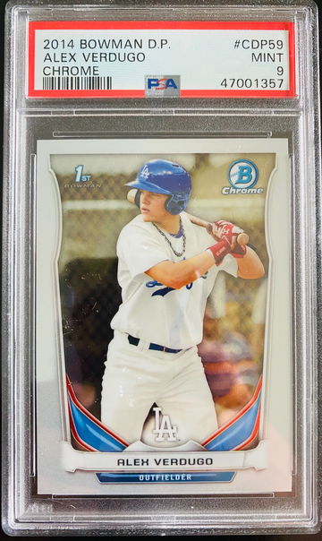 2014 Bowman D.P. Alex Verdugo Chrome PSA 9