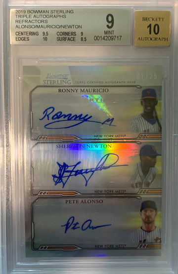 Pete Alonso RC 2019 Auto Bowman Sterling
