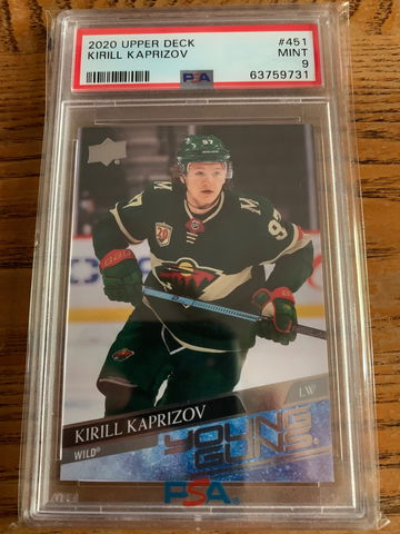 2020 Upper Deck Kirill Kaprizov Young Guns PSA 9