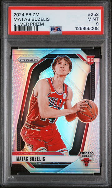 2024 Panini Prizm Silver Prizm Matas Buzelis #252 PSA 9