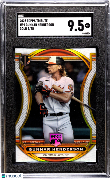 2023 Topps Tribute Gunnar Henderson #99 Gold SGC 9.5