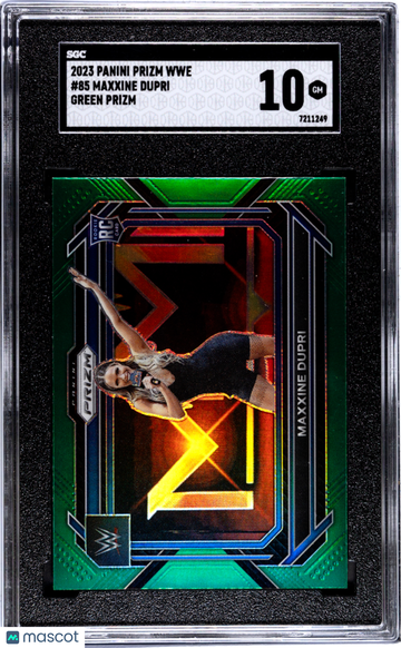 2023 Panini Prizm Wwe Maxxine Dupri #85 Green SGC 10