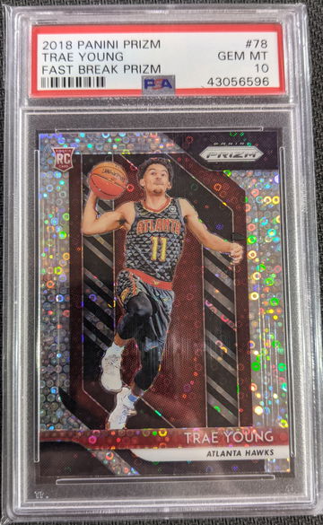 2018 Prizm Fast Break Trae Young PSA 10