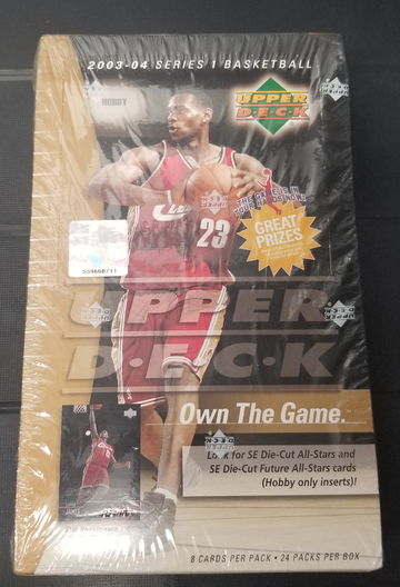 2003-04 Upper Deck Series 1 Basketball Sealed Hobby Box Poss. Lebron James Rookie Cards 2003 2004