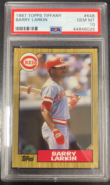 1987 Topps Tiffany Barry Larkin #648