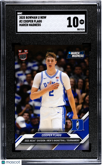 2025 Bowman U Now March Madness Cooper Flagg #2 SGC 10