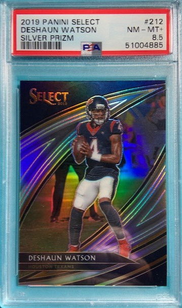 2019 Panini Select Field Level Silver Prizm Deshaun Watson #212 PSA 8.5