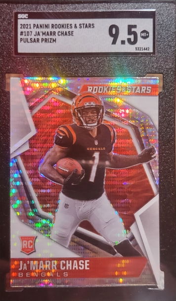 2021 Panini Rookies & Stars #107 Ja'Marr Chase Pulsar Prizm