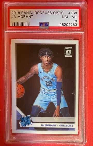 2019-2020 Donruss Optic Ja Morant Rated Rookie #168! PSA NM-MT 8