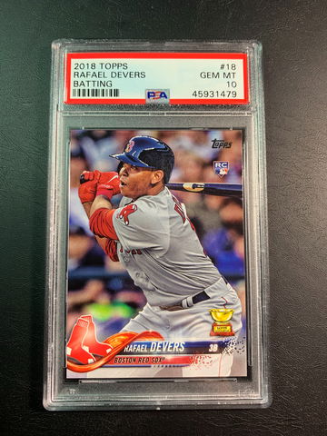 Rafael Devers 2018 Topps Rookie PSA 10.