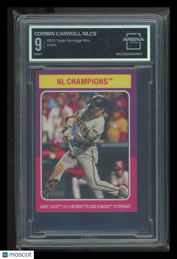 2024 Topps Heritage Mini Corbin Carroll #459 Arena Club 9