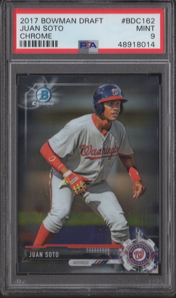 2017 Bowman Chrome Draft Juan Soto PSA 9