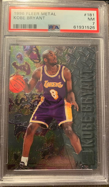Kobe Bryant 1996 Fleer Metal PSA 7