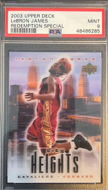 2003 UPPER DECK LEBRON JAMES ROOKIE DRAFT REDEMPTION SPECIAL PSA 9 MINT