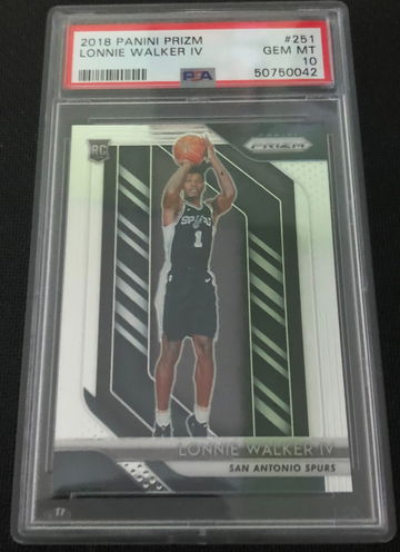 2018 Panini Prizm #251 Lonnie Walker IV RC Rookie PSA 10 Gem Mint