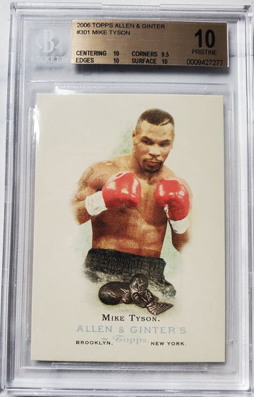 2006 Topps Allen & Ginter Mike Tyson BGS 10